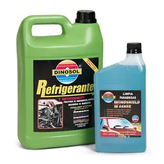 GENERICO - Pack Refrigerante Dinosol 1 G + Limpia Parabrisas