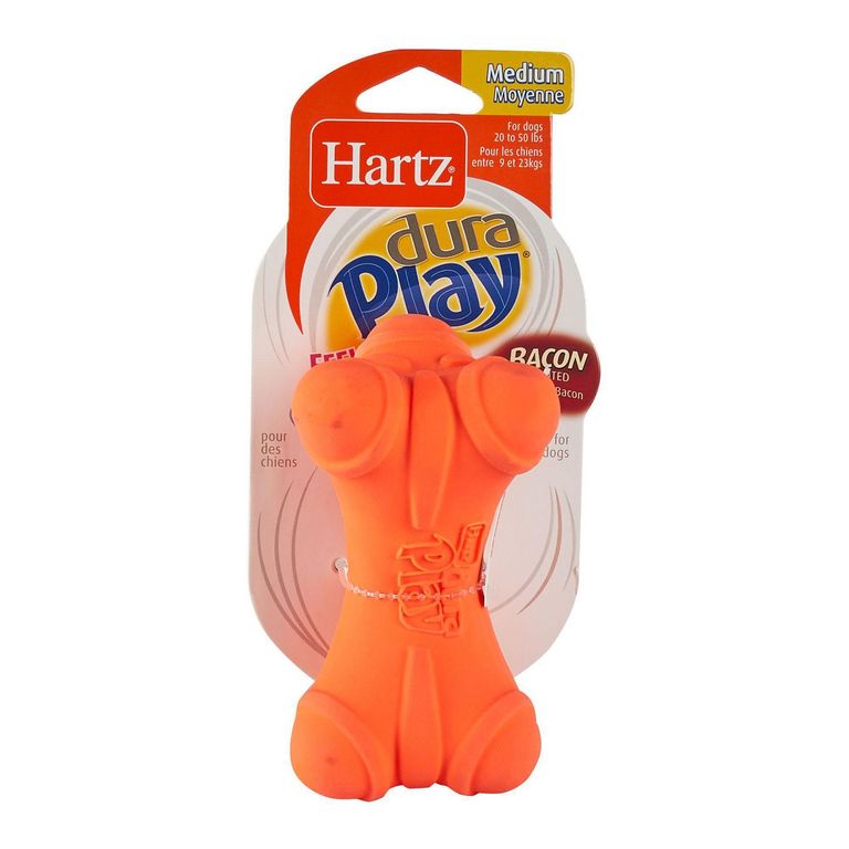 Juguete para Perro Hueso Látex Naranja 6.5x11x6.5cm