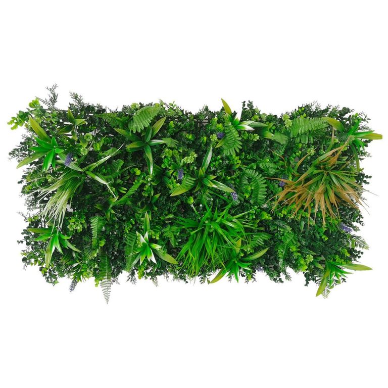 Jardin Vertical Artificial Flores Verde 50x100cm