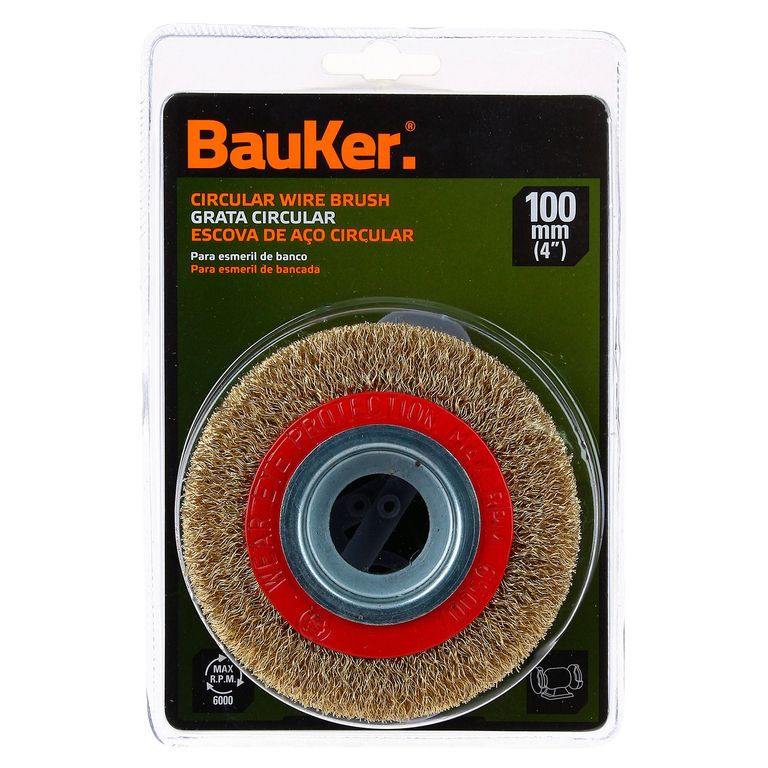 Grata Circular de Acero 4'' Bauker