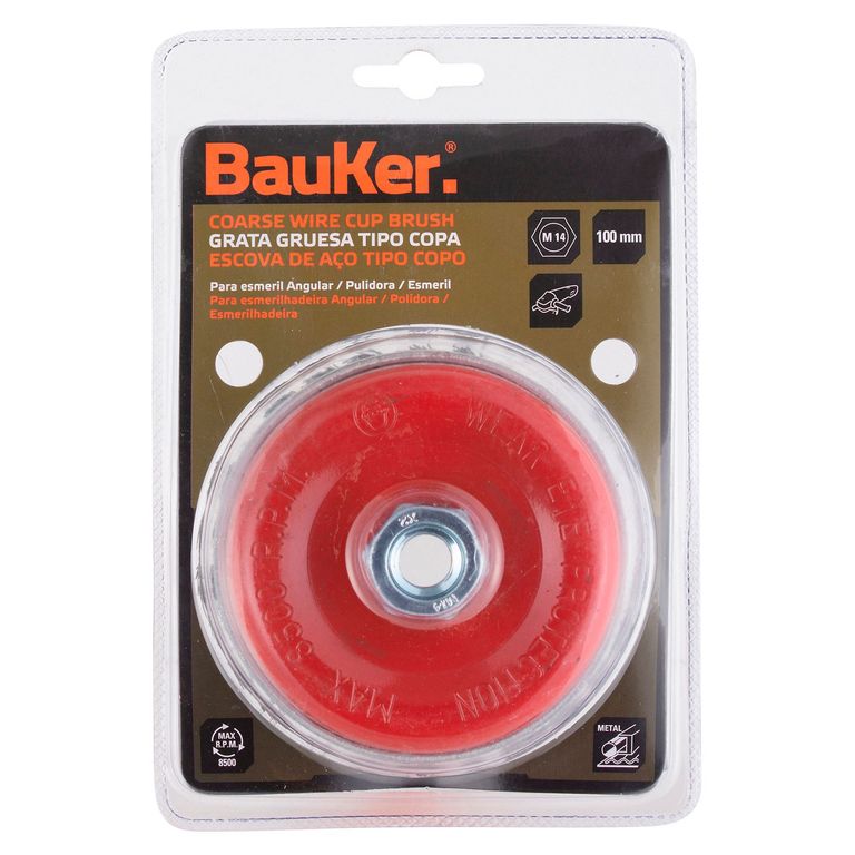 Grata Gruesa Copa 4'' Bauker