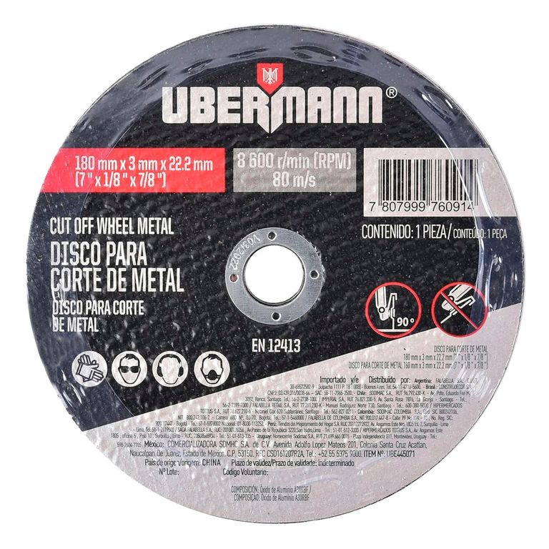 Disco para Corte de Metal 7''