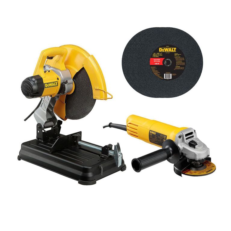 Tronzadora de Metales Eléctrica Dewalt 14" 2300W + Esmeril A
