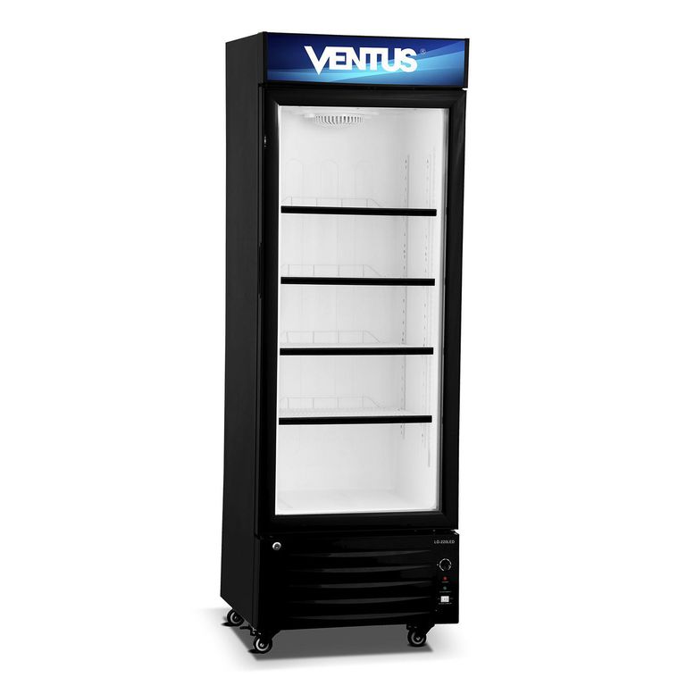 Visi-Cooler 1 Puerta Negro 220lt LG-220LED
