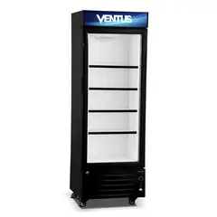 Ventus - Visi-Cooler 1 Puerta Negro 220lt LG-220LED