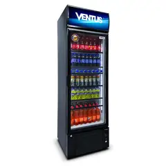 VENTUS - Visi-Cooler 1 Puerta Negro 360lt LG-360LED