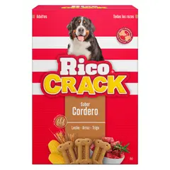 RICOCAN - Ricocrack Adultos Galletas para Perros 200 gr Sabor Cordero