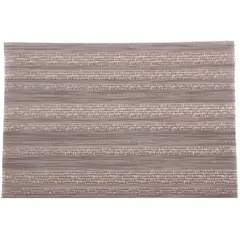 JUST HOME COLLECTION - Individual Rectangular 30x45 cm PVC Rayas Café