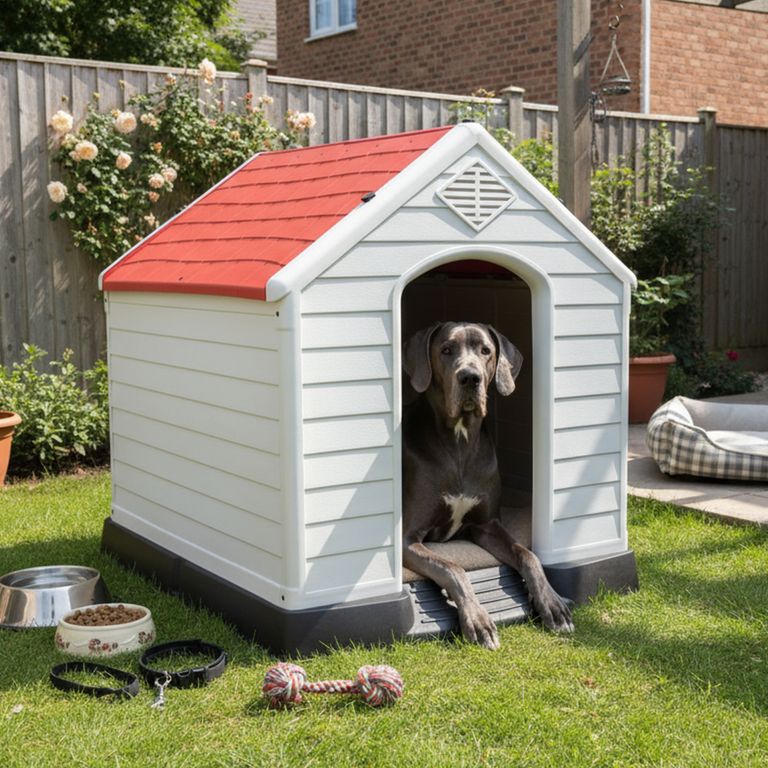 Casa para Perro Raza Grande Plástico 96x98x105cm