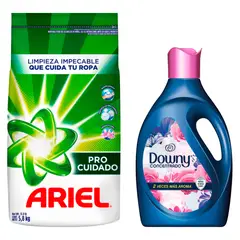 undefined - Detergente en Polvo Ariel Pro Cuidado 5.8 kg. + Suavizante Downy Floral 2.8L