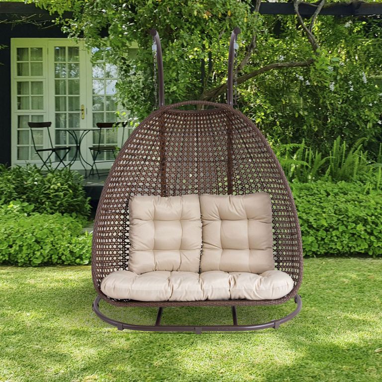 Silla Colgante Café Para 2 Personas