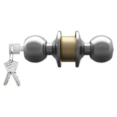 TRAVEX - Cerradura de Pomo Dormitorio Acero Inoxidable