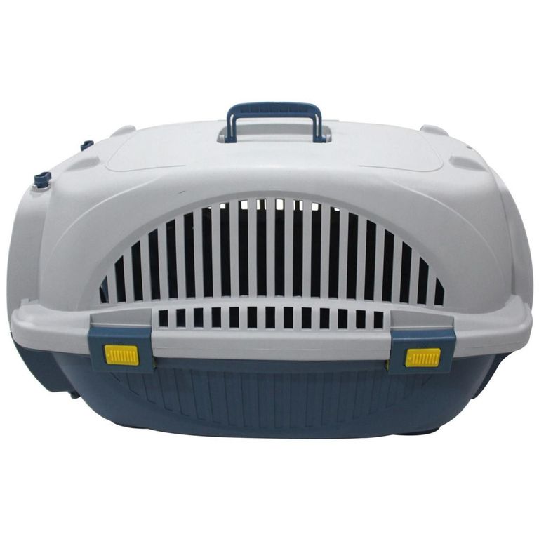 Jaula de Transporte Mascota Raza Mediana Azul 40x42.5x60cm