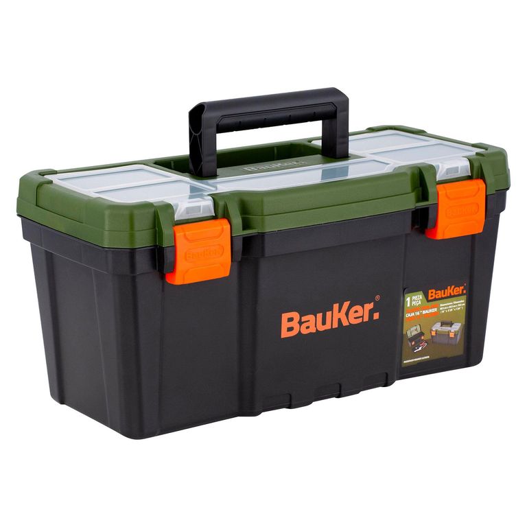 Caja de Herramientas 16 Plástico Bauker