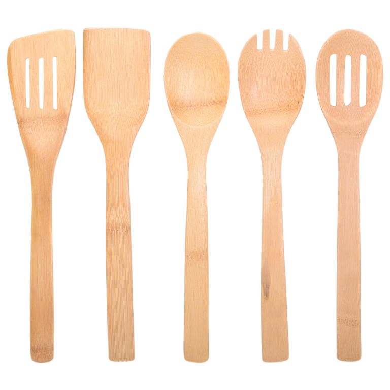 Set Utensilios 5 Piezas Bamboo