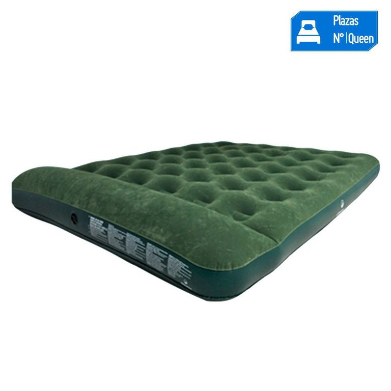 Colchón Inflable Queen Klimber + Bomba de Pie Interna