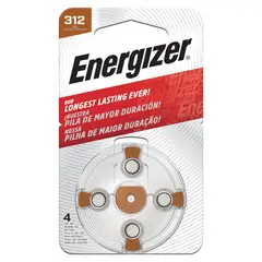 ENERGIZER - Pack de 4 Pilas Audio AZ312 1.4V