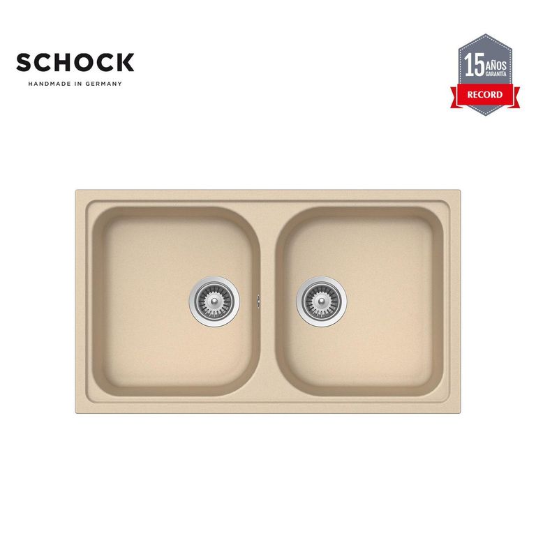 Lavadero de Cocina Schock 2 Pozas Lithos 86 x 50 cm