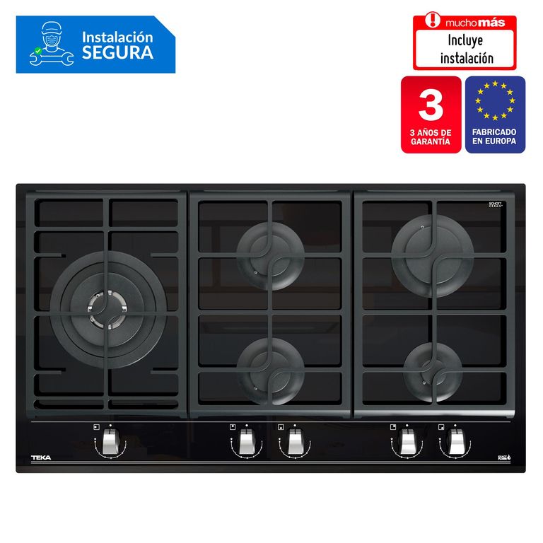 Cocina empotrable Gas Teka GZC 95320 XBB X5 Quemadores