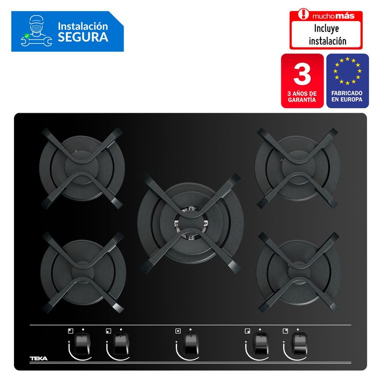 Cocina empotrable Gas Teka GBC 75030 X5 Quemadores