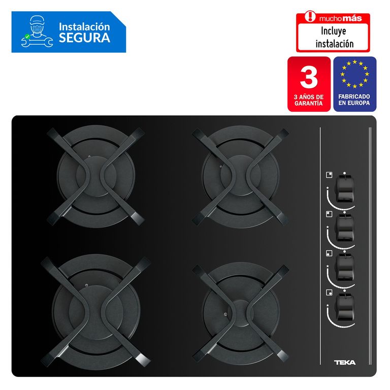 Cocina empotrable Gas Teka GBC 64003 X4 Quemadores