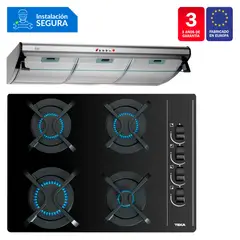 TEKA - Combo Campana Tradicional C 9310 C/F + Cocina Empotrable GBC 64003 KIB