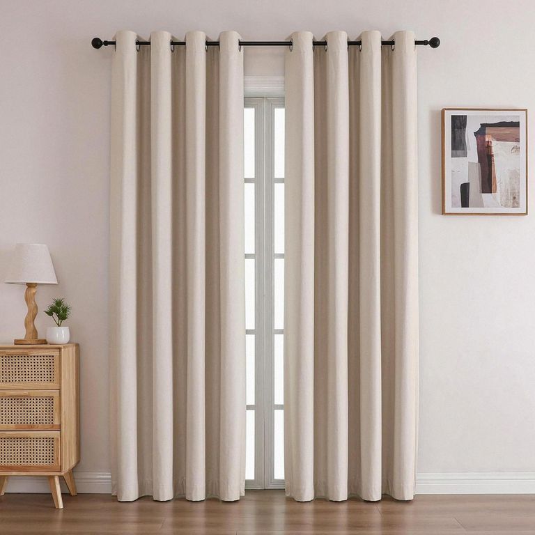 Cortina de Tela Camil 140x220cm Natural