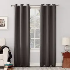 JUST HOME COLLECTION - Cortina Blackout Textura 140x220cm Gris