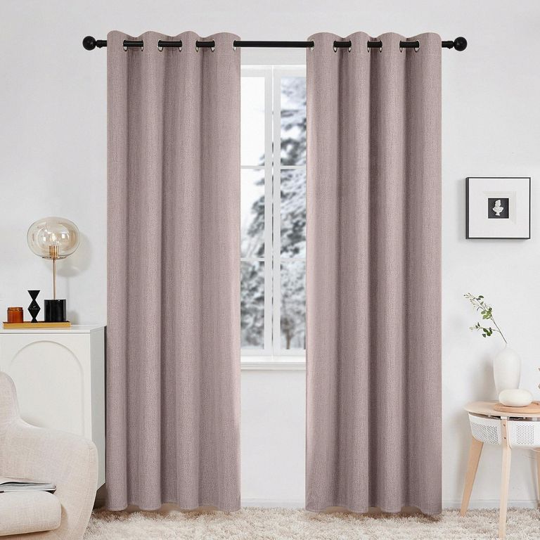 Cortina Blackout Textura 140x220cm Taupe