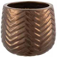 JUST HOME COLLECTION - Maceta Ema Color Dorado 22x18x