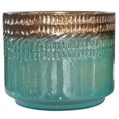 JUST HOME COLLECTION - Maceta Nihi Color Verde Jade 33x26x
