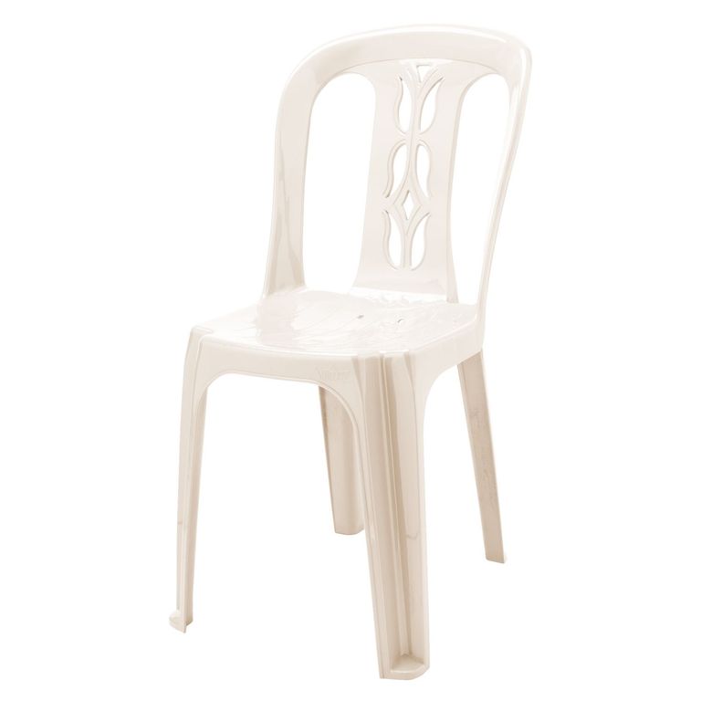 Silla de Plástico Moderna Tulipan Almendra
