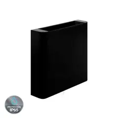 LIGHTECH - Aplique de Pared Exterior 2 Luces 4W Luz Calida Negro
