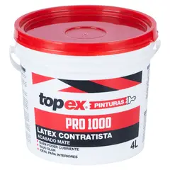 TOPEX - Pintura Látex Mate Gris Cl 1GL