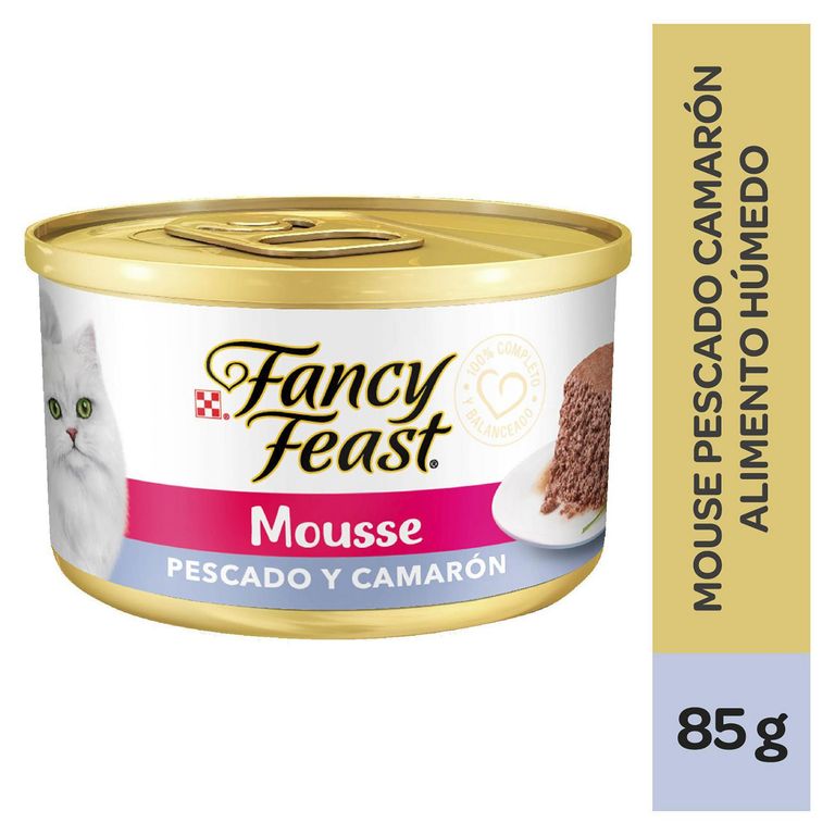 Fancy Feast Alimento Húmedo para Gato Adulto Sabor Pescado y Camarón 85 gr