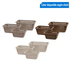 REYPLAST - Set 3 Canastillas Olenka Surtido