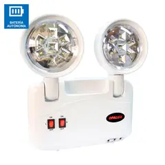 OPALUX - Lámpara De Emergencia Slim Ultrabillante 14 Led 4.4 W 170Lm