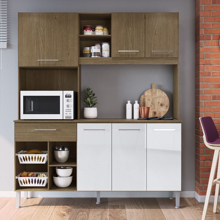 Alacena Fiamma Melamina 164x47x195cm