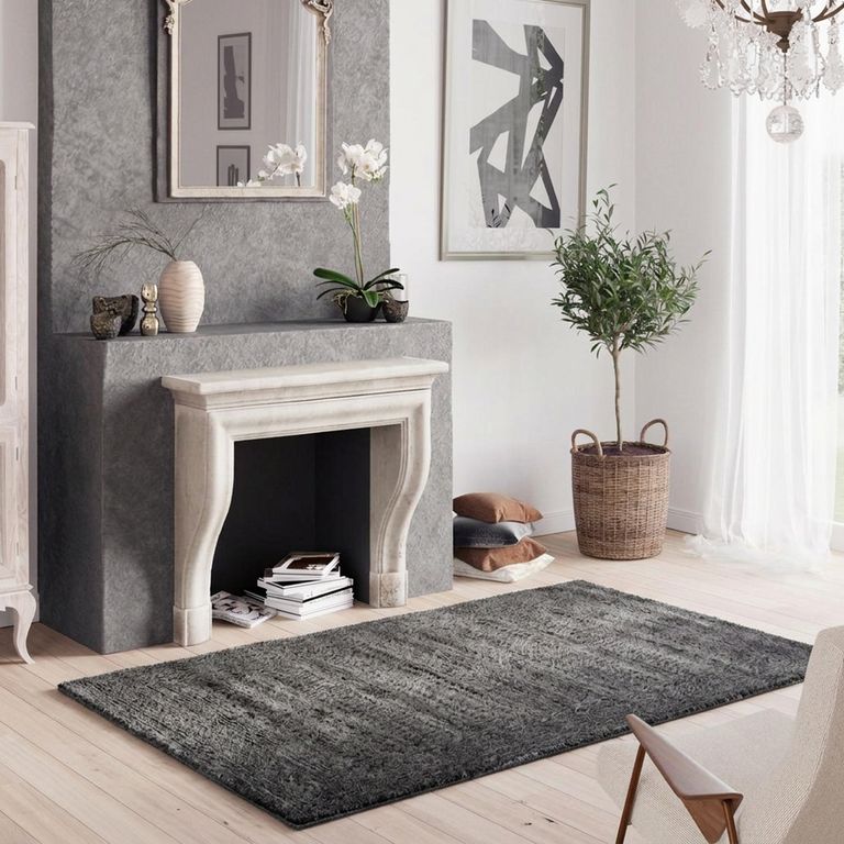 Alfombra Rectangular Gris Touch 120x170cm