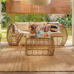 JUST HOME COLLECTION - Alfombra Rectangular Natural Hyacinth 120x170cm