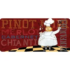 JUST HOME COLLECTION - Limpiapiés Rectangular Chef Vino 50x107 cm