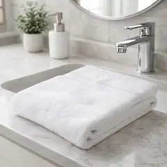 JUST HOME COLLECTION - Toalla de Baño de Algodón 600gr 70x140cm Blanca