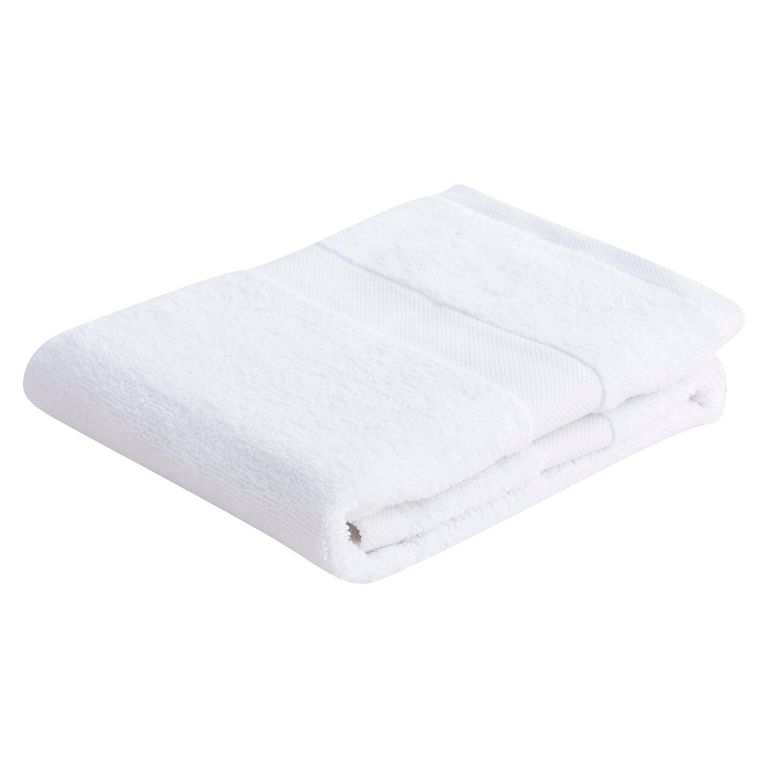 Toalla de Baño de Mano de Algodón 600gr 40x70cm Blanca