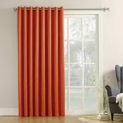 JUST HOME COLLECTION - Cortina Blackout Textura 200x220cm Terracota