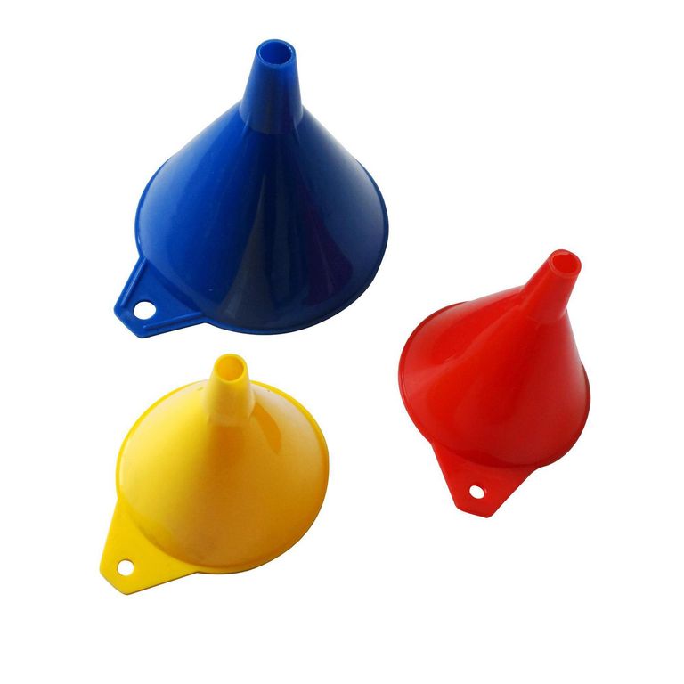 Set de 3 Embudos Plásticos