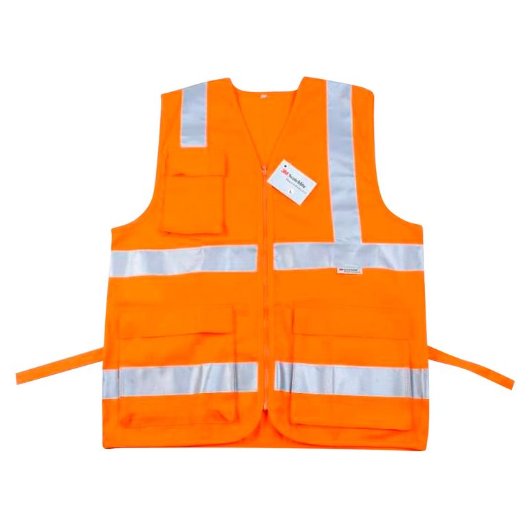 Chaleco Reflectivo Naranja con Cinta
