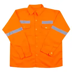 GENERICO - Camisa de Trabajo Drill Naranja Talla XL