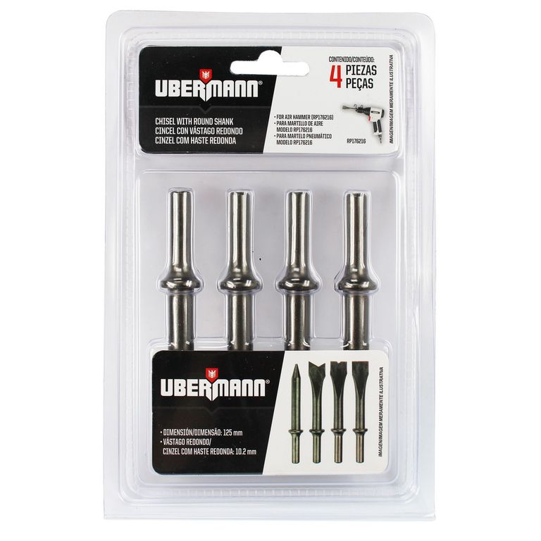 Set para martillo de aire 4 Pzs Ubermann