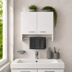 TUHOME - Botiquín para Baño Melamina 45x50x14,5cm.