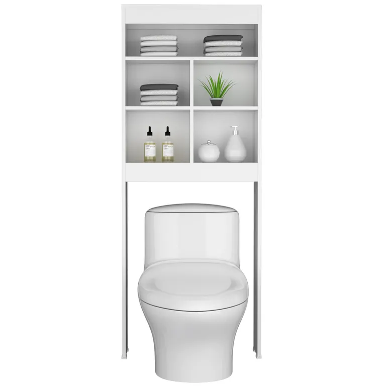 Mueble de Baño Organizador sobre Inodoro Bath20 Blanco